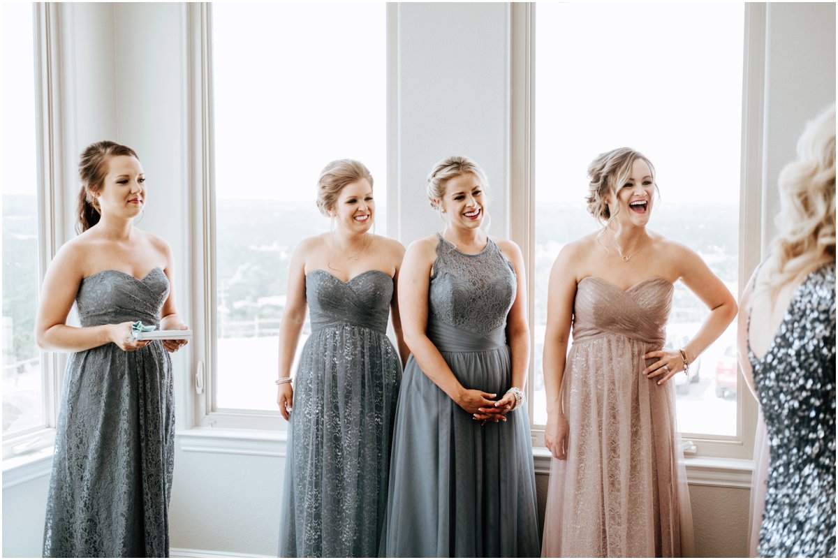 Bridesmaid Dresses Pink Wine Cranberry Navy Wedding - Dove Ridge Vineyard - Fort Worth Dallas - Wichita Wedding Photographer