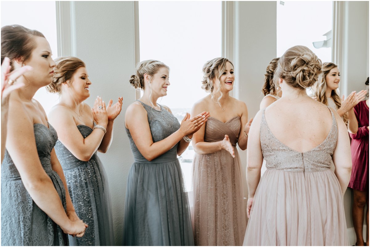 Bridesmaid Dresses Pink Wine Cranberry Navy Wedding - Dove Ridge Vineyard - Fort Worth Dallas - Wichita Wedding Photographer