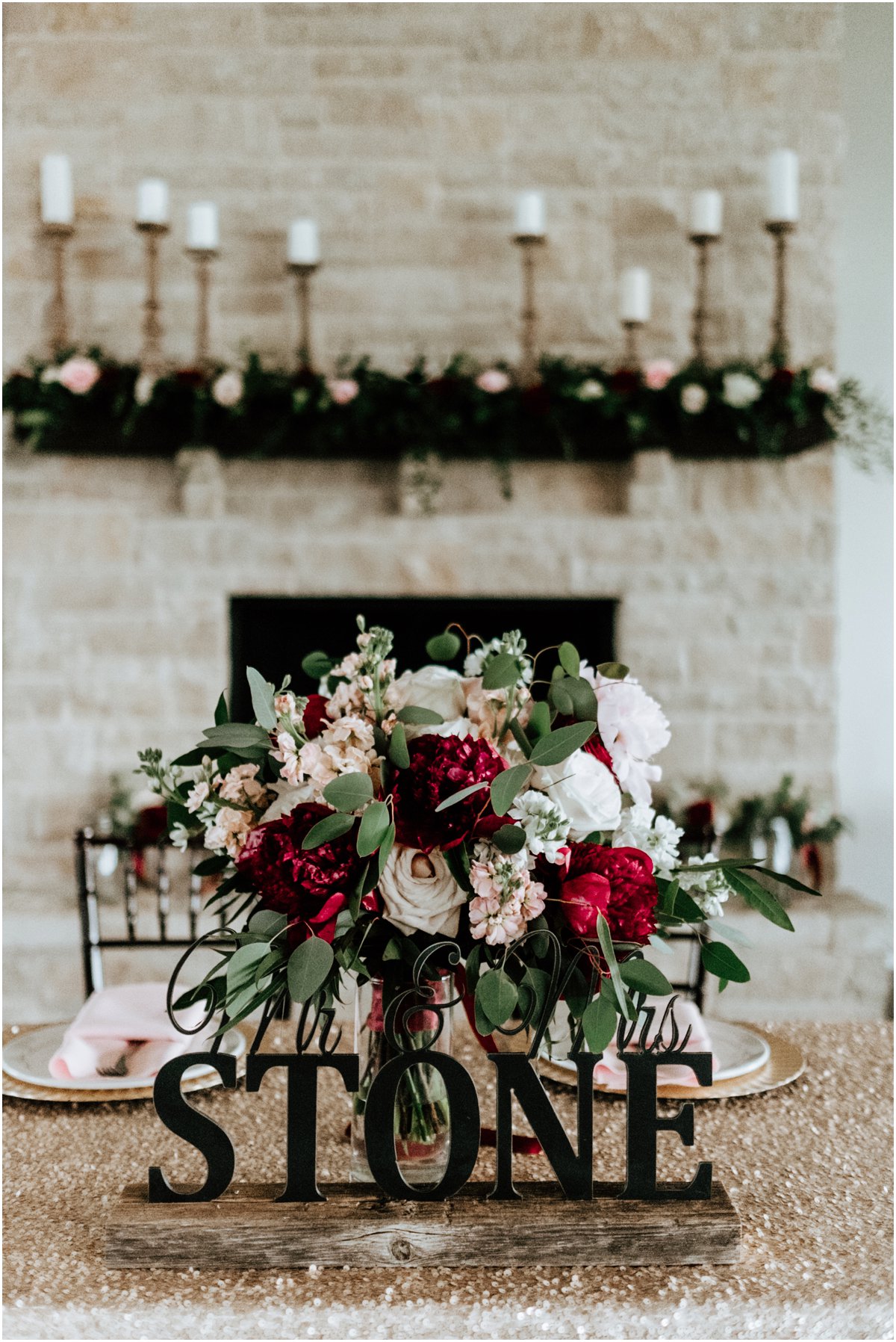 Reception Pink Wine Cranberry Navy Wedding - Dove Ridge Vineyard - Fort Worth Dallas - Wichita Wedding Photographer
