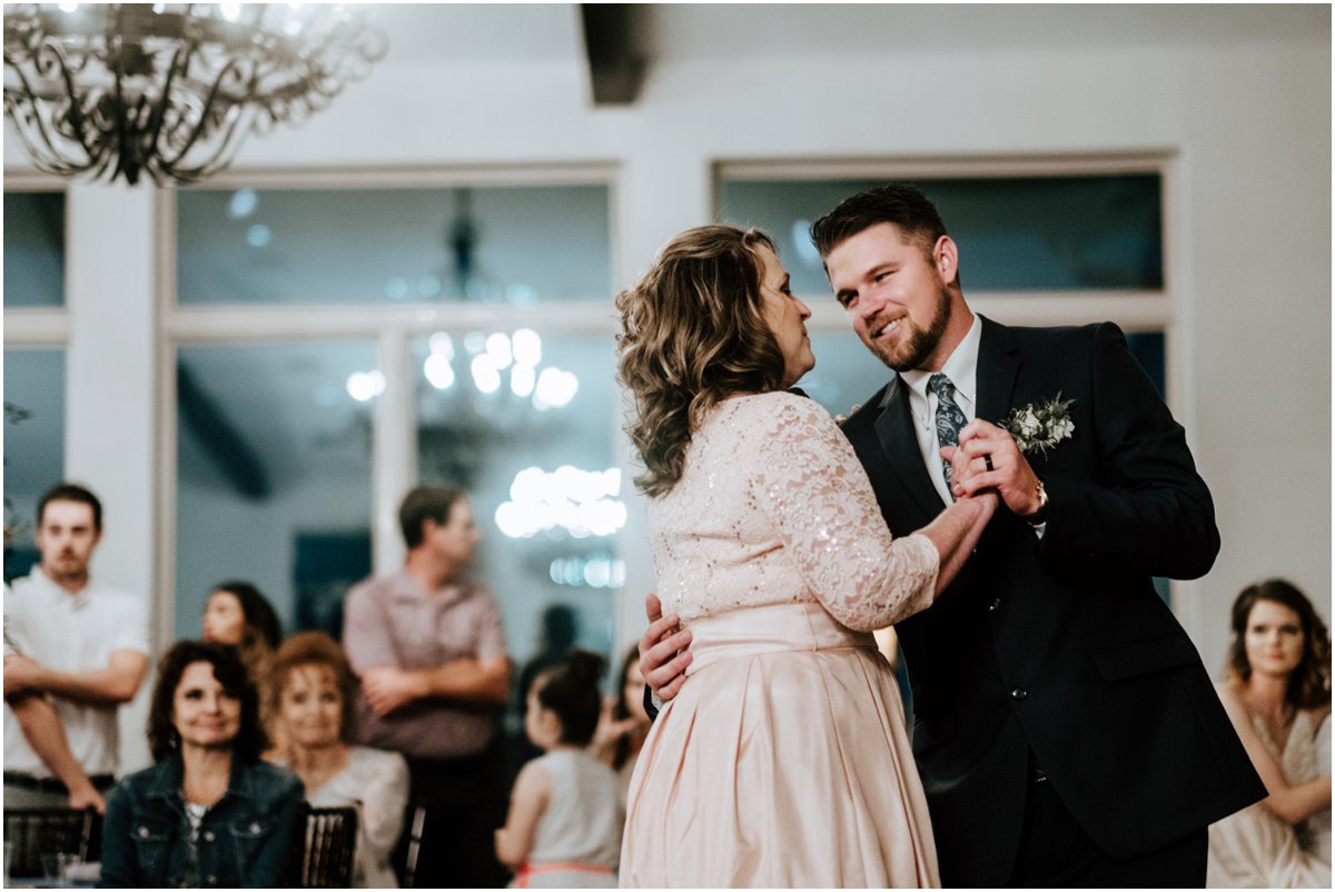 Mother Son Dance Pink Wine Cranberry Navy Wedding - Dove Ridge Vineyard - Fort Worth Dallas - Wichita Wedding Photographer