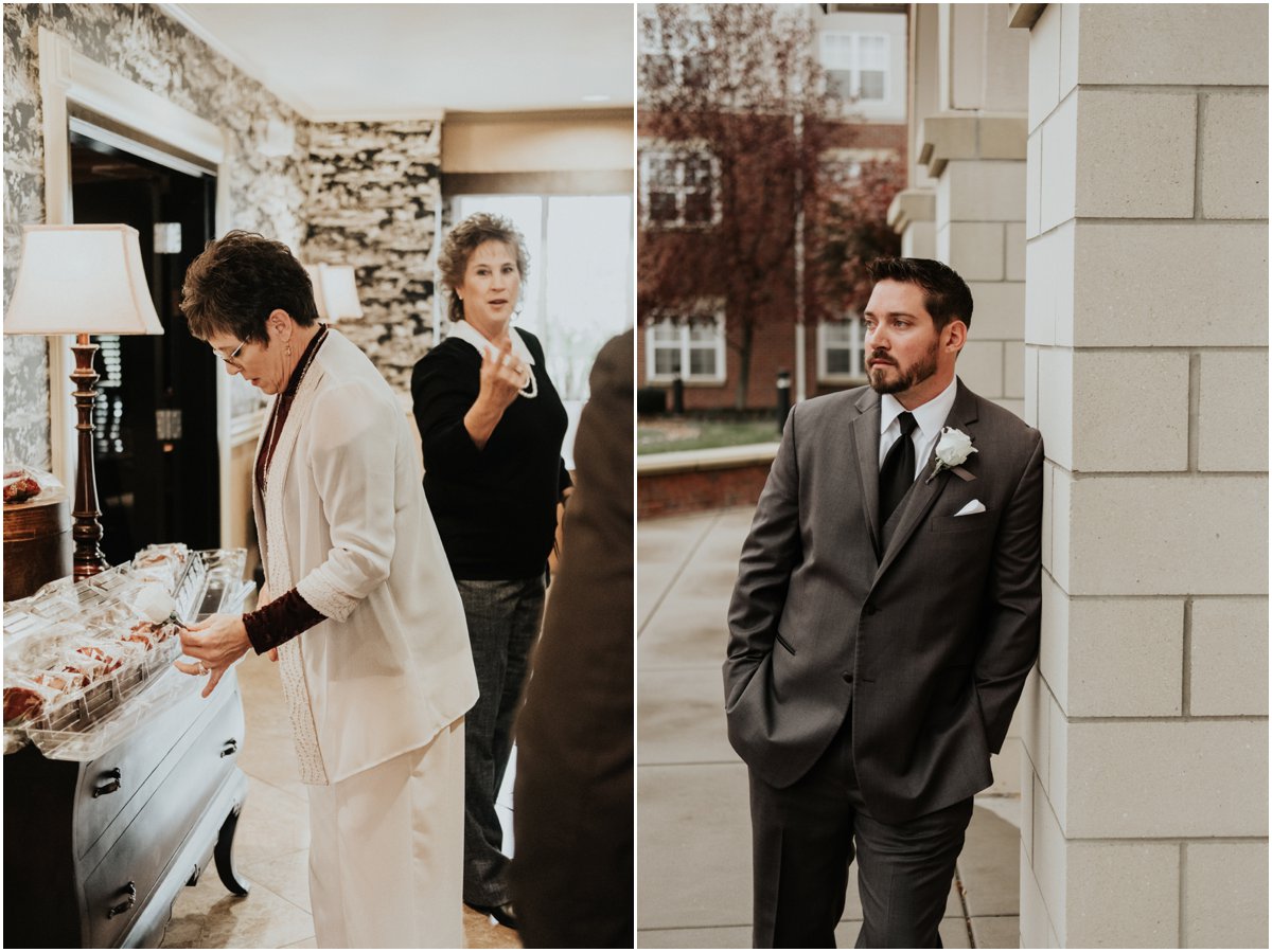 Wedding Prep, Wichita, Kansas Hampton Inn and Suites Blush