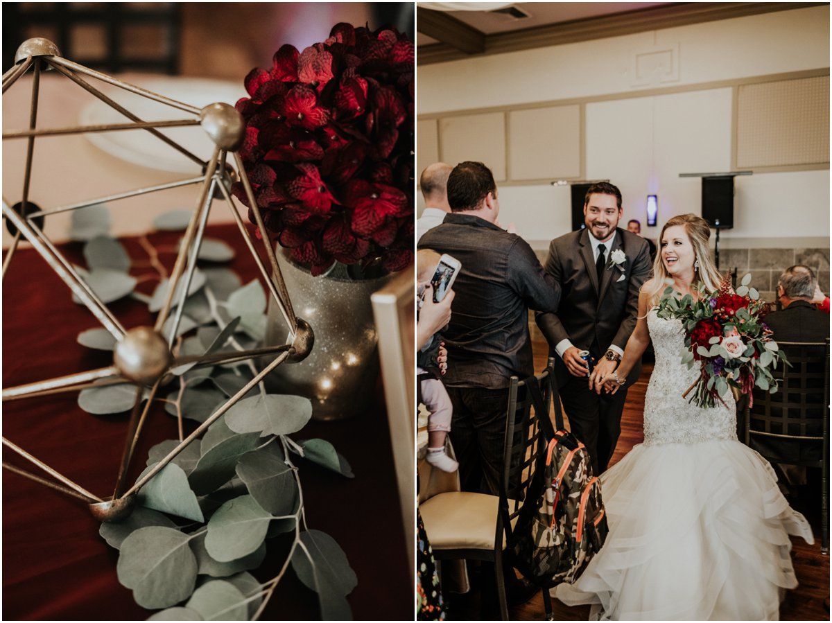 Noah's Wedding Reception, Marsala and Gold Wedding Wichita Kansas Photography